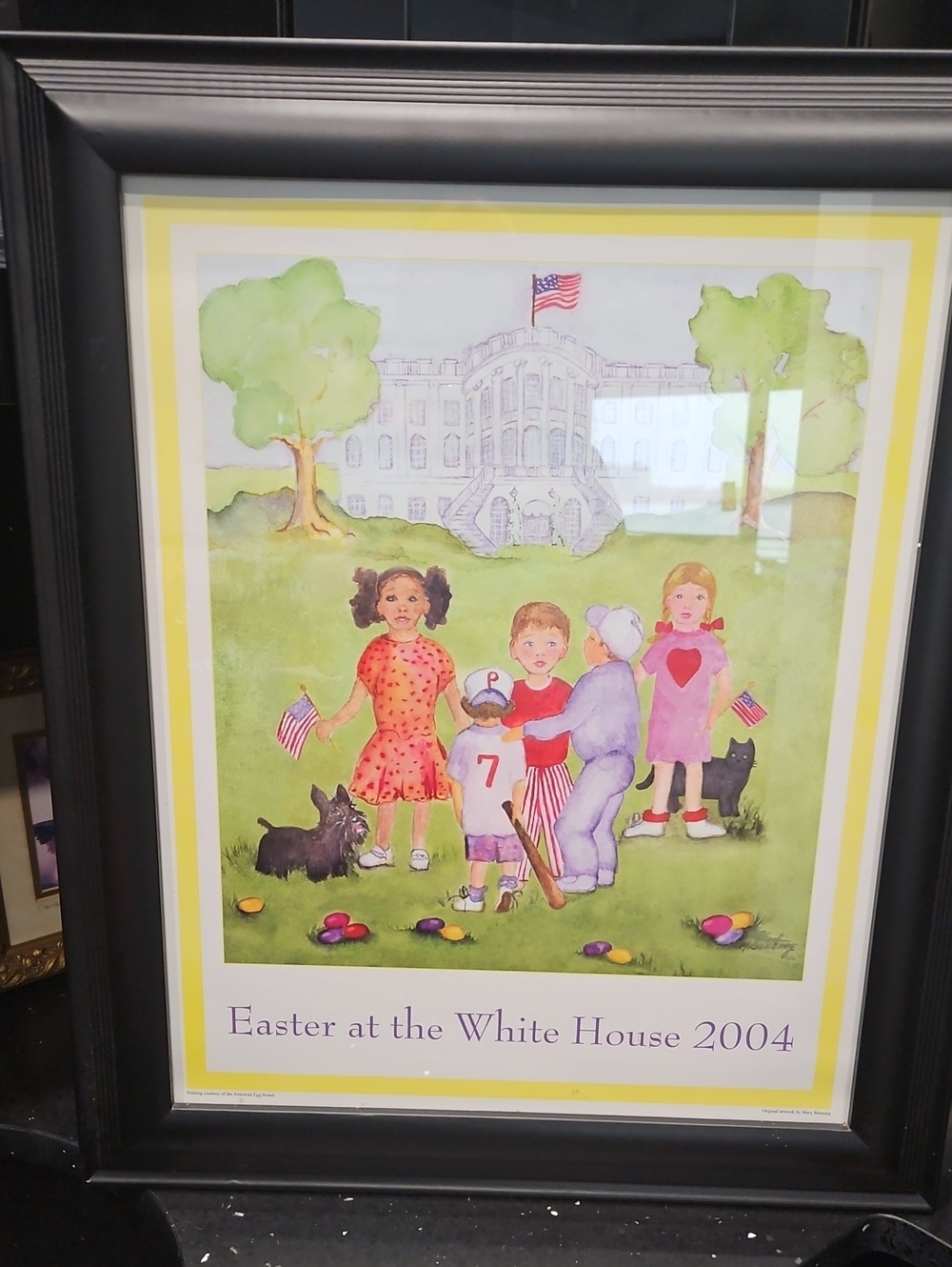 2004 White House Easter Egg Roll Framed Poster
